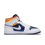 Air Jordan 1 Mid 'White Deep Royal Blue'