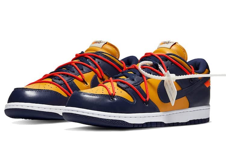 Nike x Off-White Dunk Low 'University Gold'