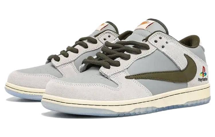 Nike x Travis Scott x PlayStation Dunk Low 'Grey White'