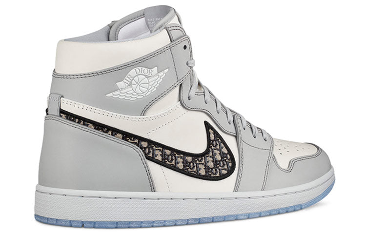 Dior x Air Jordan 1 High OG 'White Wolf  Grey'