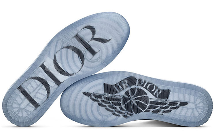 Dior x Air Jordan 1 High OG 'White Wolf  Grey'
