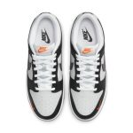 Nike Dunk Low 'Black Total Orange Mini Swoosh'