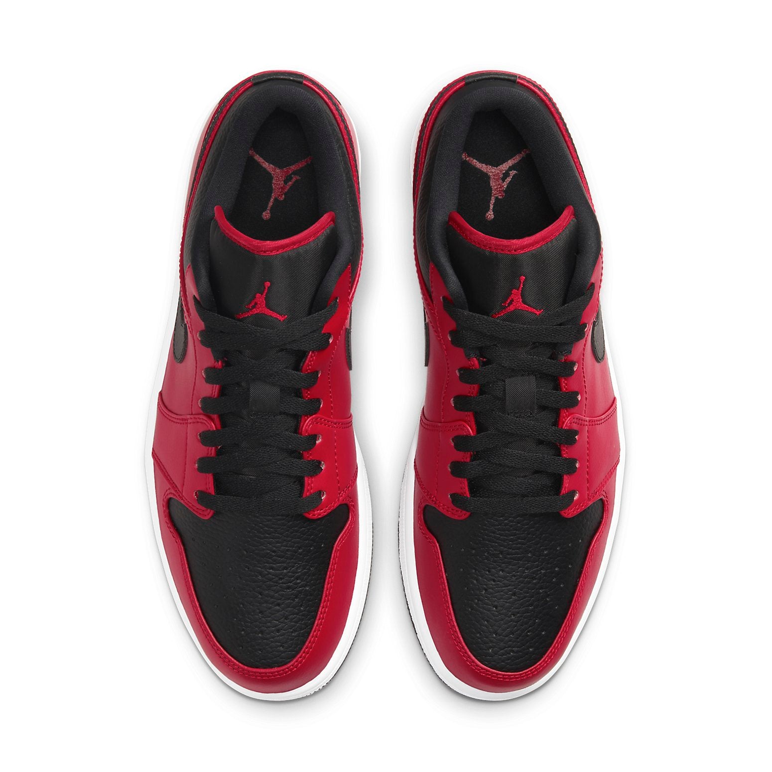 Air Jordan 1 Low 'Reverse Bred Pebbled Swoosh'