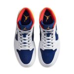 Air Jordan 1 Mid 'White Deep Royal Blue'