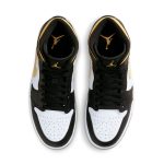 Air Jordan 1 Mid 'Black University Gold'