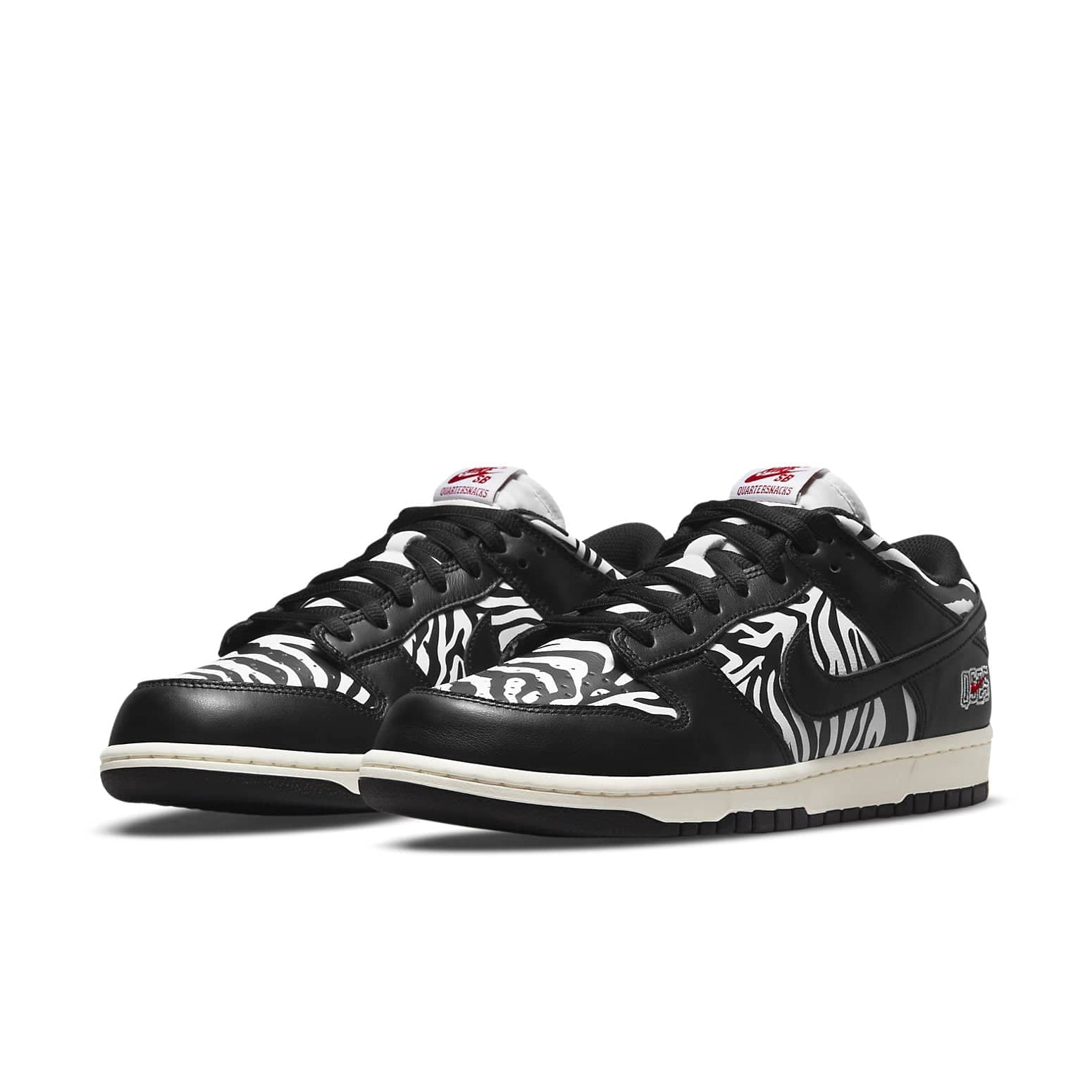 Nike X Quartersnacks SB Dunk Low 'Little Debbies Zebra Cakes'