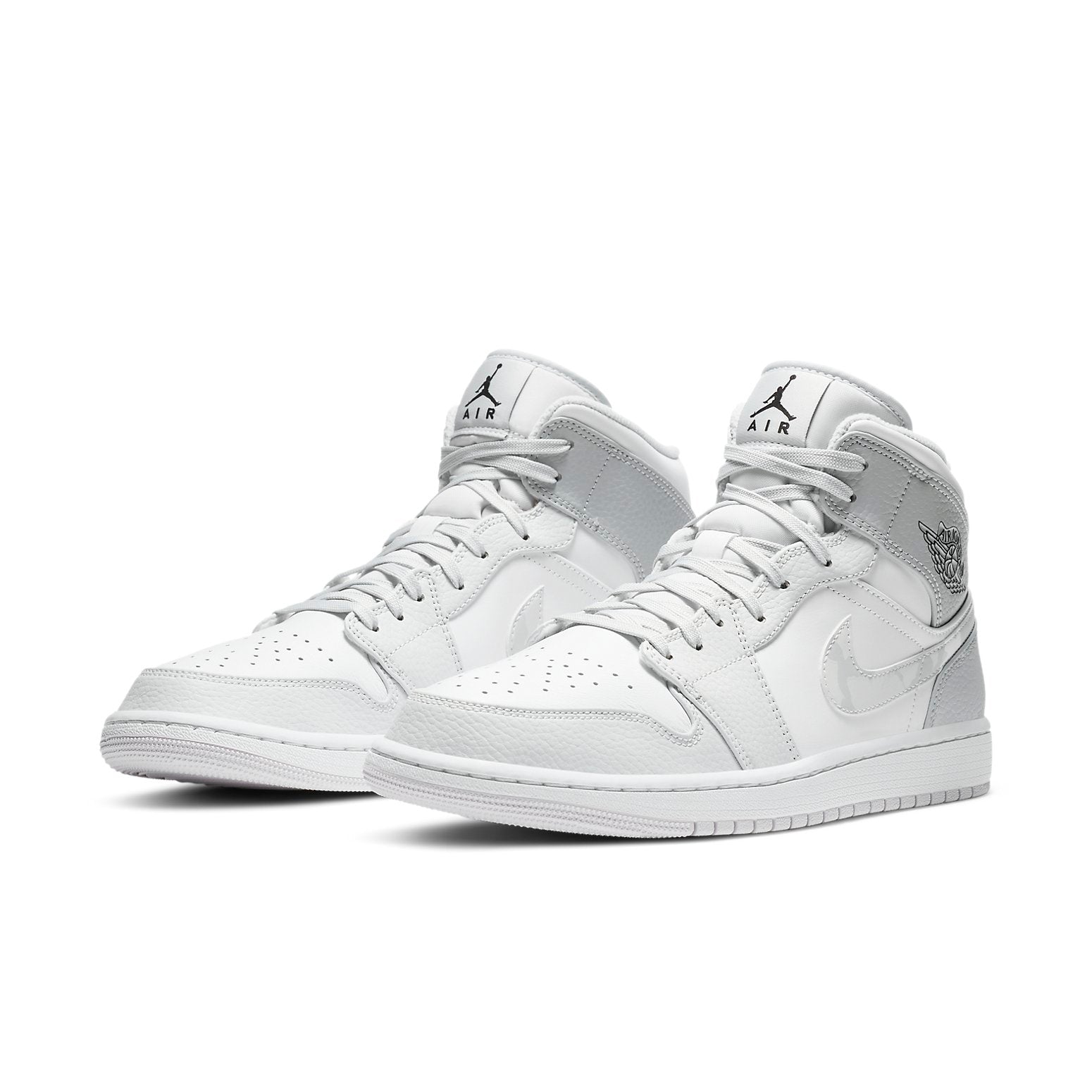 Air Jordan 1 Mid 'Swoosh Logo - Grey Camo'