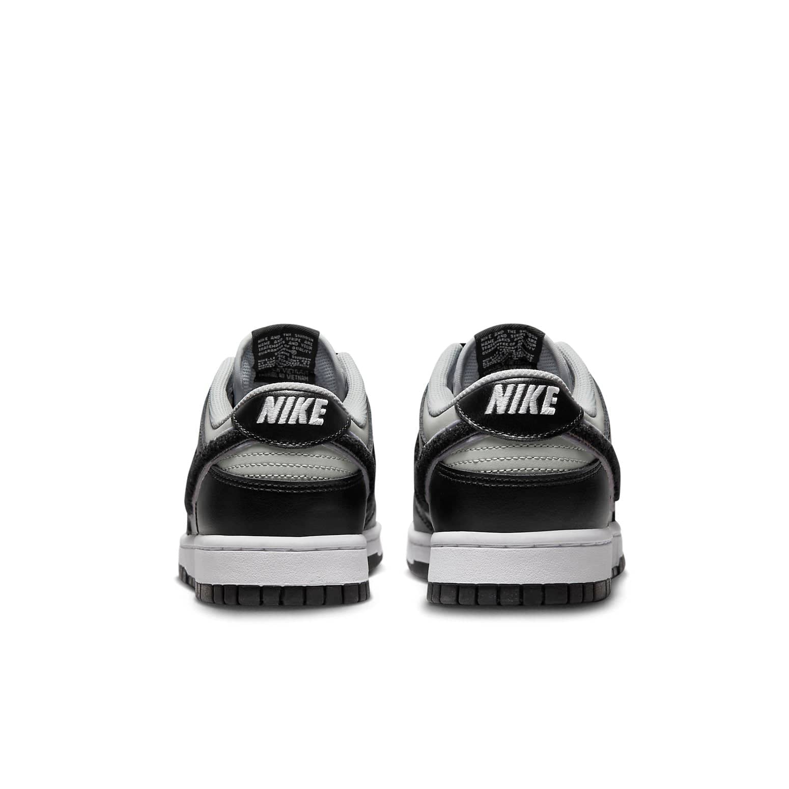 Nike Dunk Low 'Chenille Swoosh - Black Grey Fog'