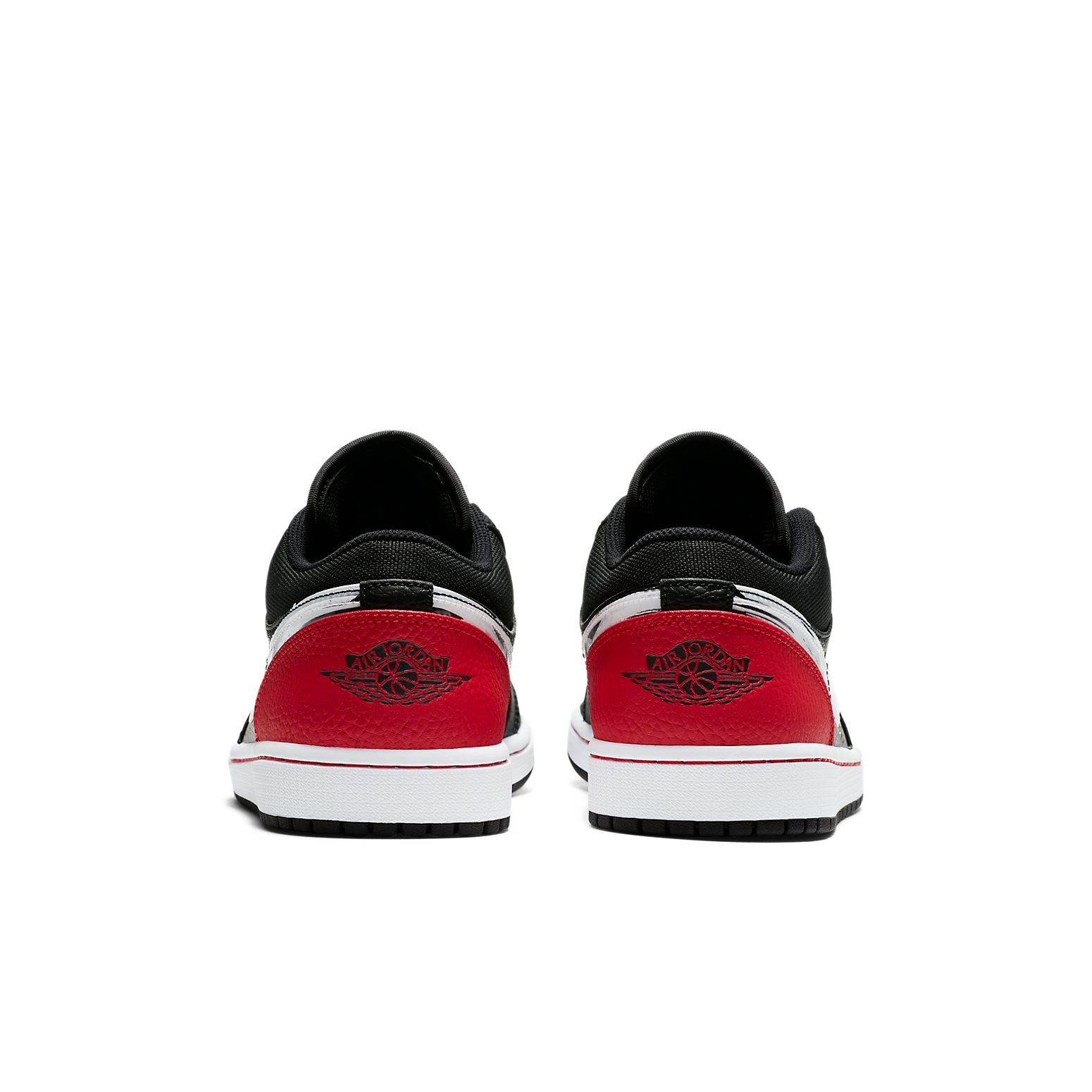Air Jordan 1 Low 'Brushstroke Swoosh - Black Red'