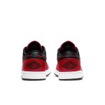 Air Jordan 1 Low 'Reverse Bred Pebbled Swoosh'