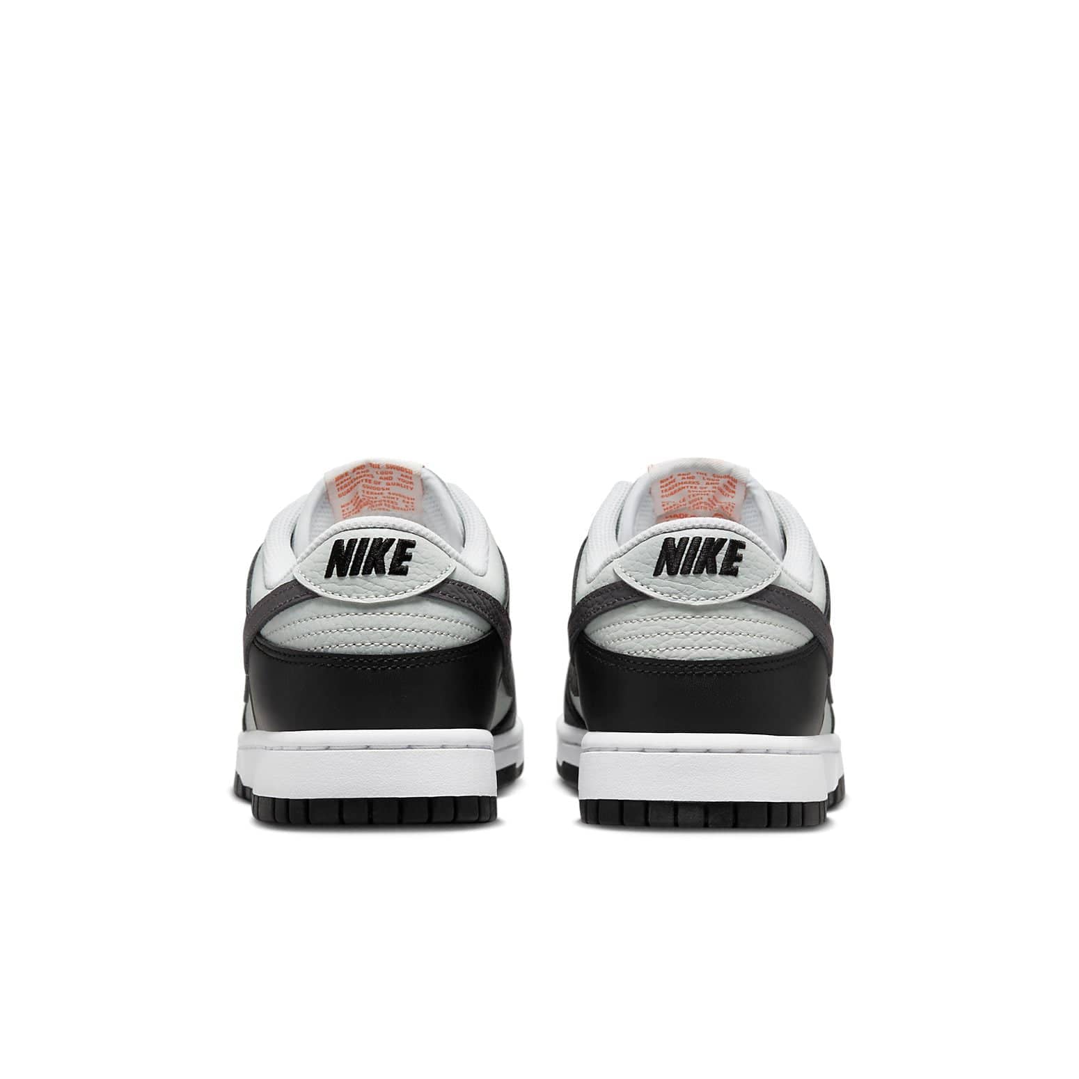 Nike Dunk Low 'Black Total Orange Mini Swoosh'
