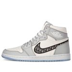 Dior x Air Jordan 1 High OG 'White Wolf  Grey'
