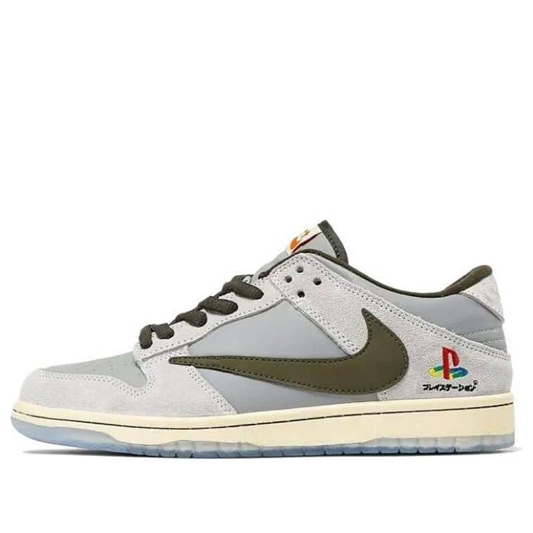 Nike x Travis Scott x PlayStation Dunk Low 'Grey White'