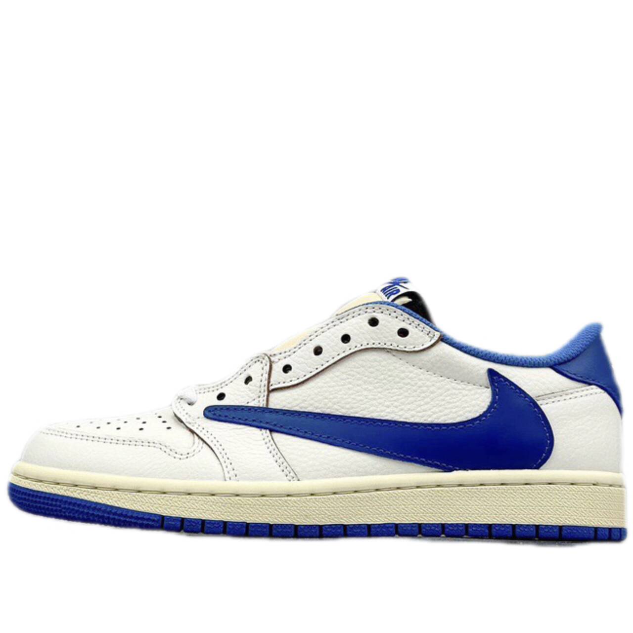 Air Jordan 1 Retro Low Og Sp Fragment X Travis Scott Sail Military Blue