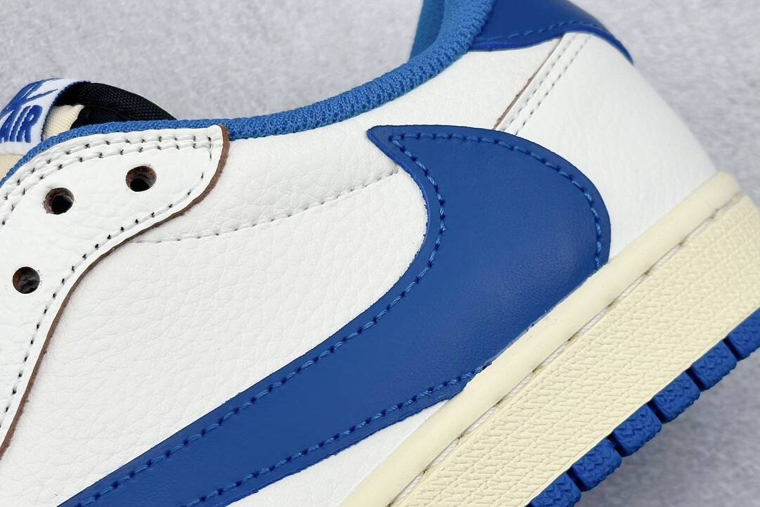 Air Jordan 1 Retro Low Og Sp Fragment X Travis Scott Sail Military Blue