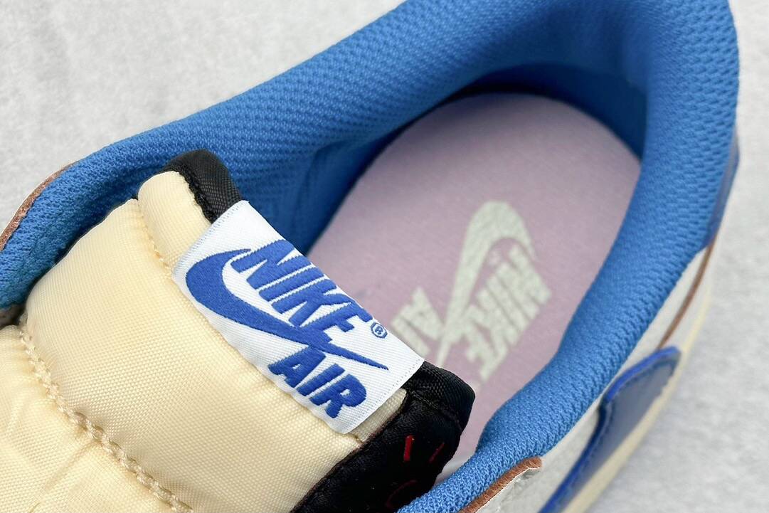 Air Jordan 1 Retro Low Og Sp Fragment X Travis Scott Sail Military Blue