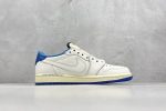 Air Jordan 1 Retro Low Og Sp Fragment X Travis Scott Sail Military Blue