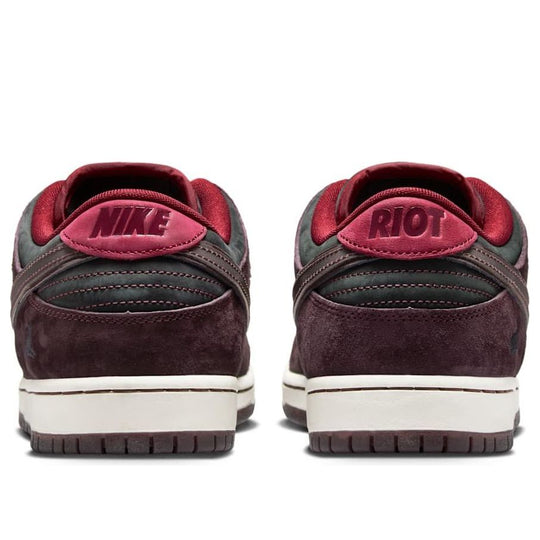 Nike x Riot Skateshop SB Dunk Low 'Mahogany Dark Beetroot' FZ1289-200